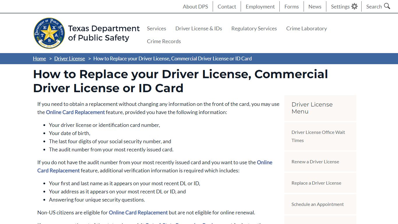 How to Replace your Driver License, Commercial Driver License or ID ...